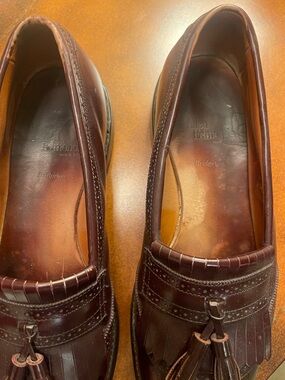 Allen Edmonds Men’s Dark Burgandy Leather Tassel Loafers
